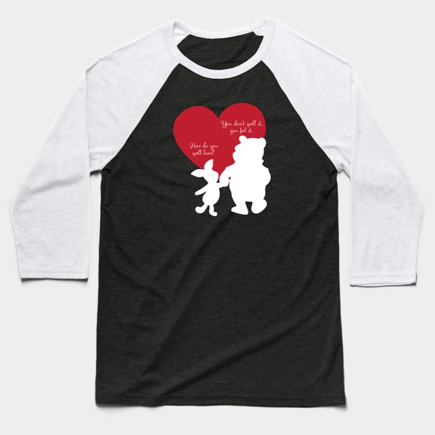 How Do You Spell Love? Baseball T-Shirt by tinkermamadesigns